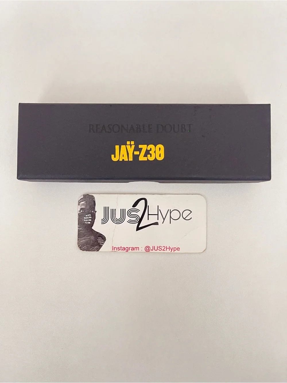 Reasonable Doubt Jay-Z Lapel Pin Set - Black & Silver
